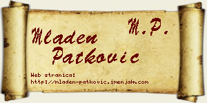 Mladen Patković vizit kartica